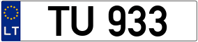 Trailer License Plate